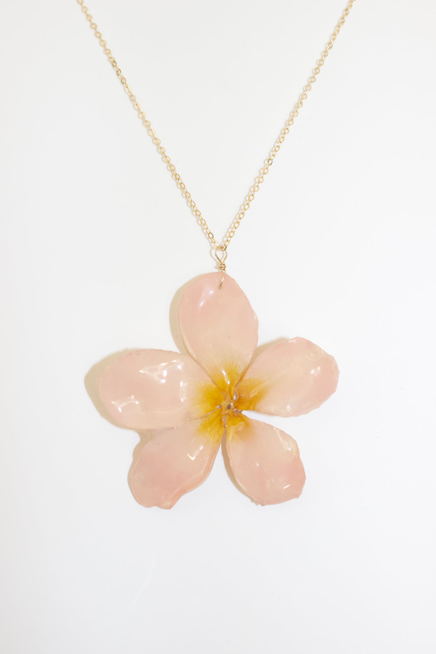 Pink Plumeria Necklace