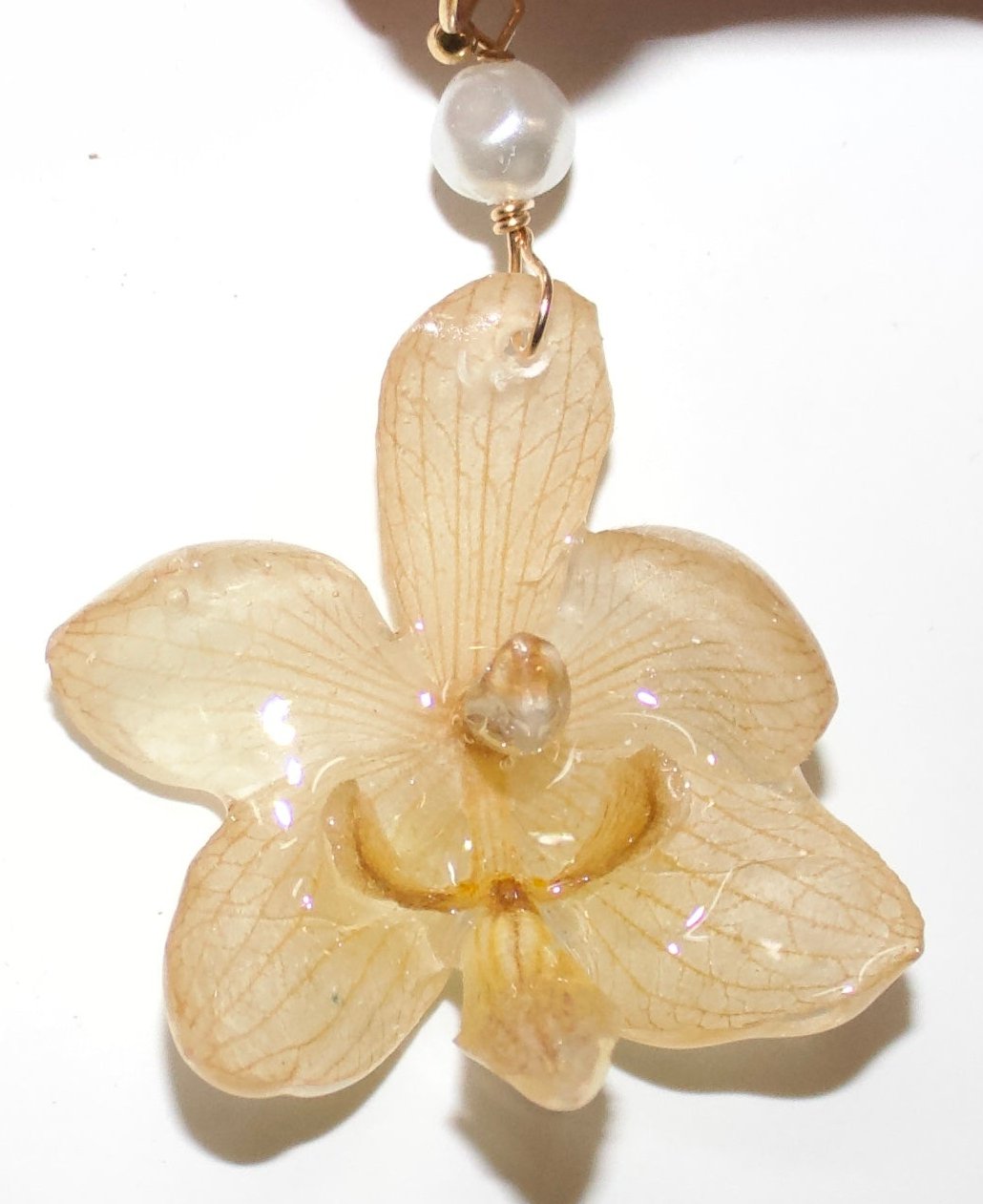 Yellow Small Orchid Necklace